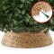 Casafield Christmas Tree Collar, Woven Water Hyacinth Tree Base Cover with Cord Cut Out